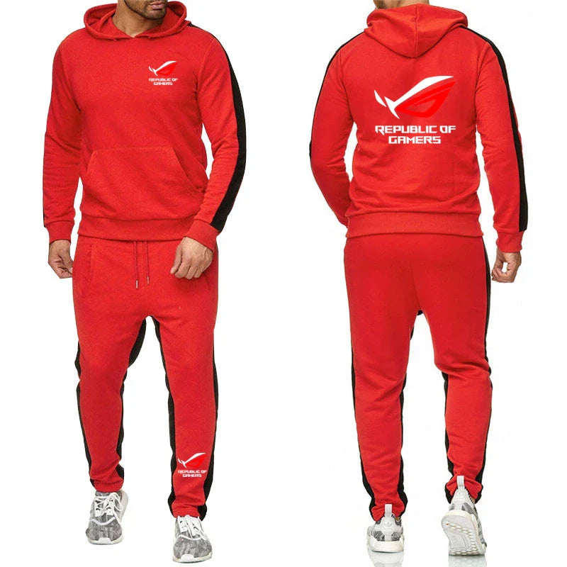 ROG Men's Fleece Tracksuit Jogger Set