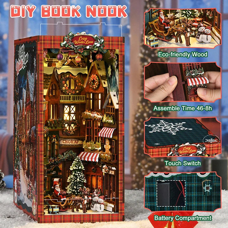 Product | Christmas Street Corner Book Nook Diy Kit