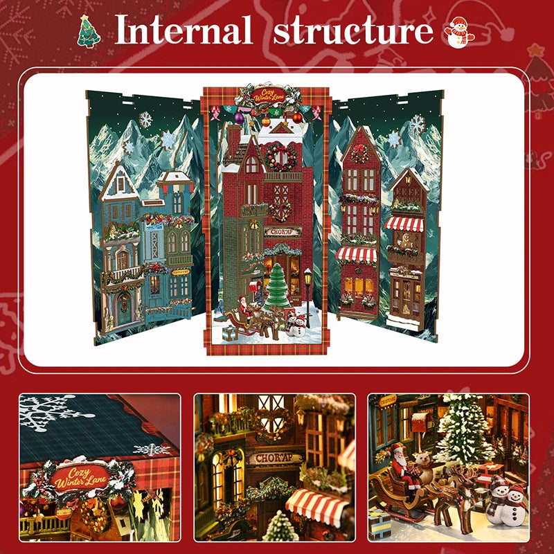 Product | Christmas Street Corner Book Nook Diy Kit