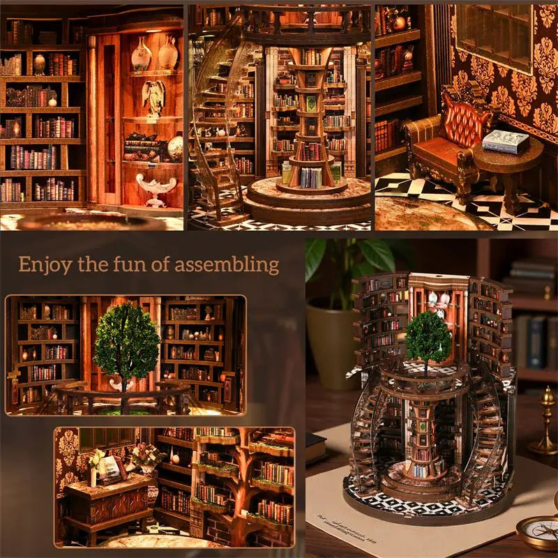 Product | 3d Book Niche "wisdom Ring" Diy Miniature House
