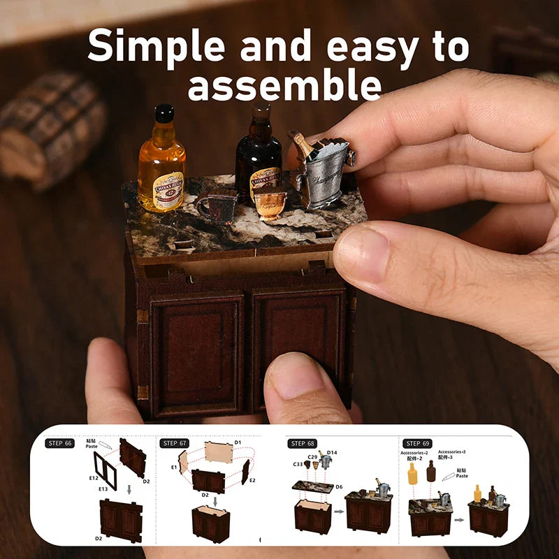 Product | Corner Bistro Miniature Diy Book Nook