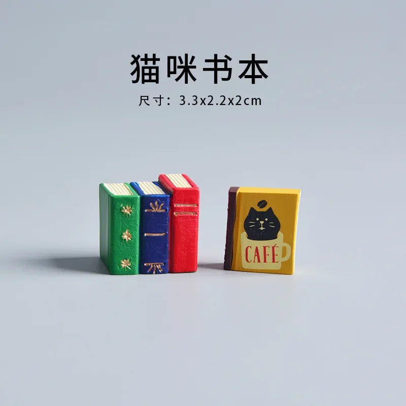 Minitures | Zakka Miniatures Study Bookcase Home Decor Cute Cartoon