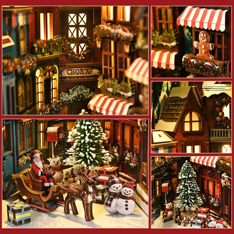 Product | Christmas Street Corner Book Nook Diy Kit