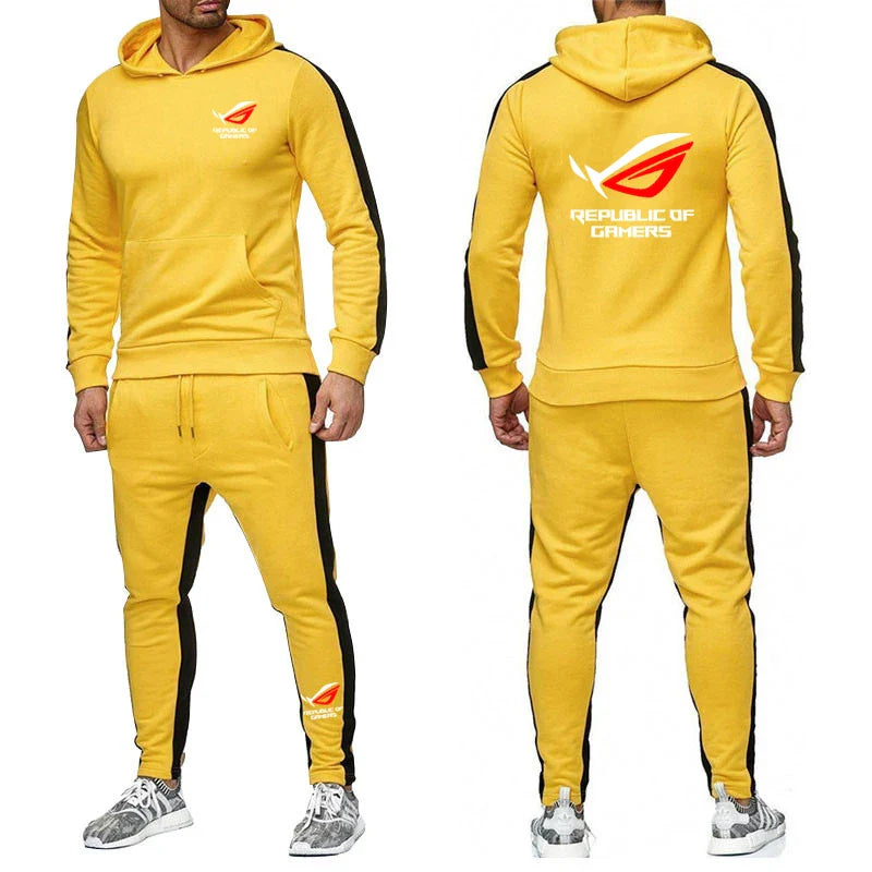 ROG Men's Fleece Tracksuit Jogger Set