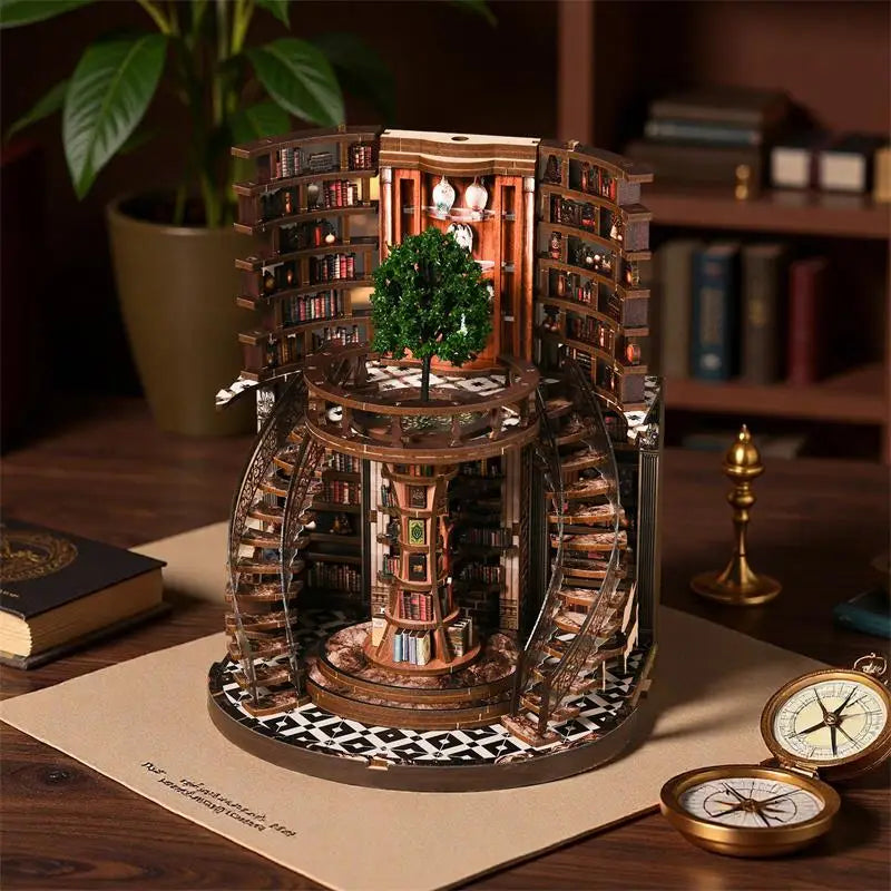 Product | 3d Book Niche "wisdom Ring" Diy Miniature House