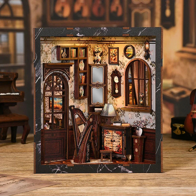 Product | European Melody Musical Instrument Box Diy Miniature House,