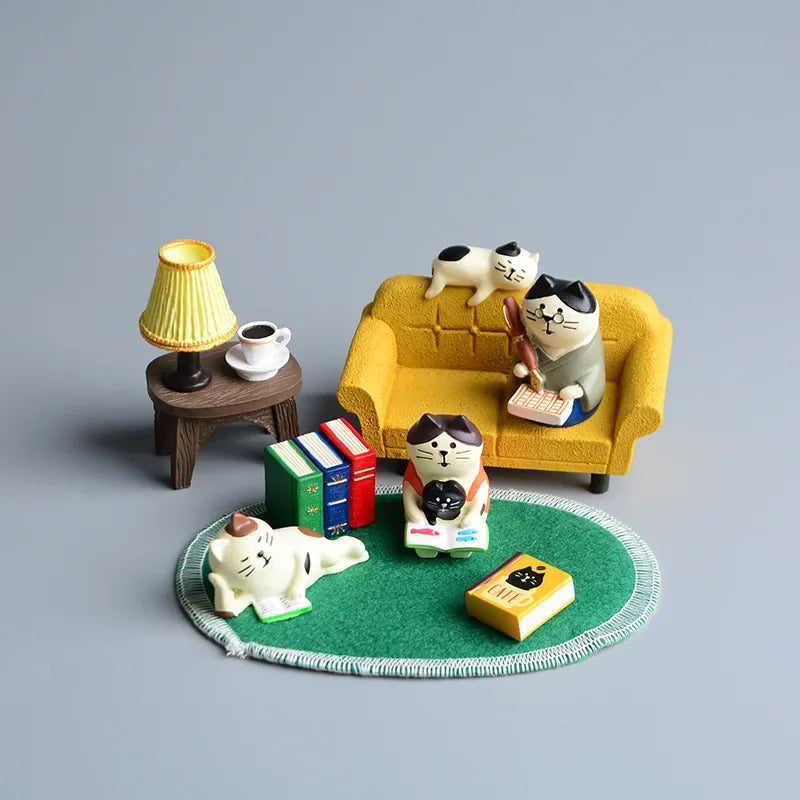 Minitures | Zakka Miniatures Study Bookcase Home Decor Cute Cartoon