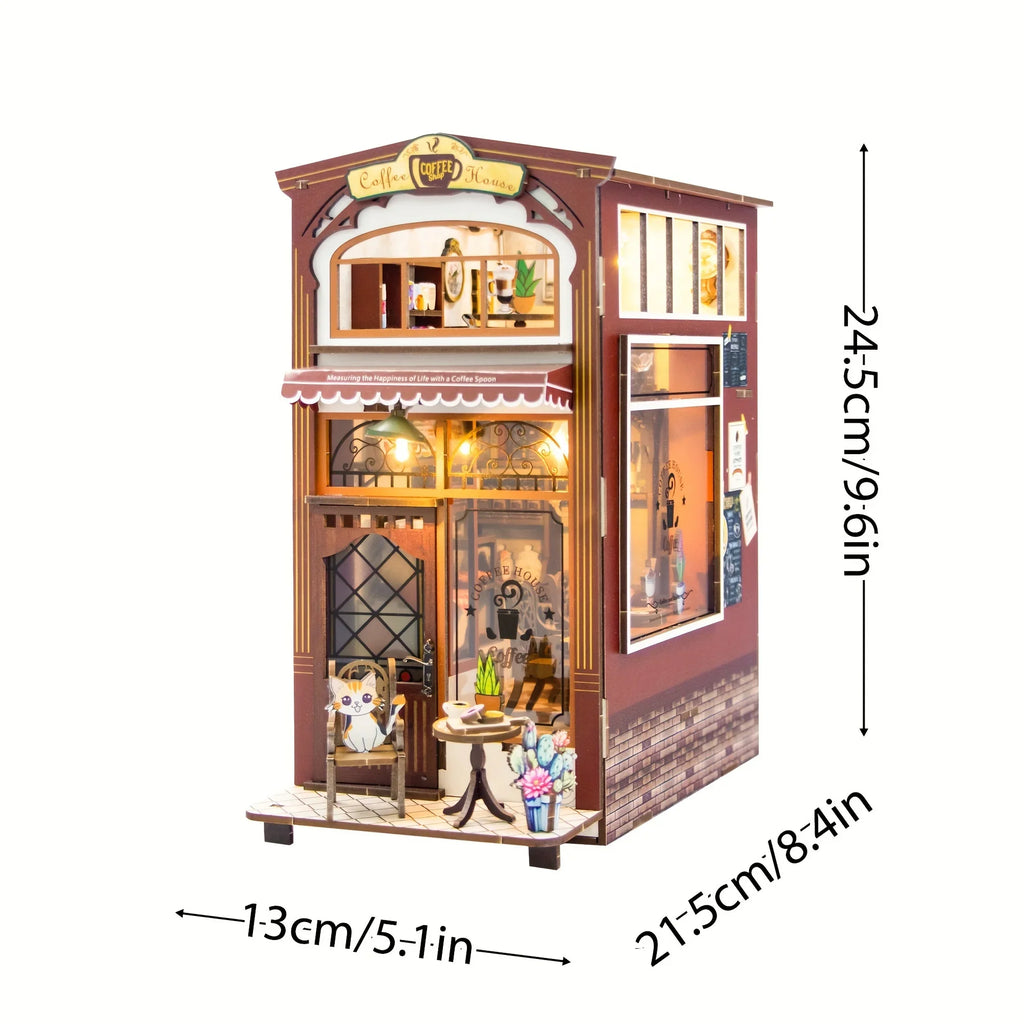Bookshelf Decor | 1pc,diy Book Nook Kit,assembly Model Kit,bookshelf Decor,home Decor
