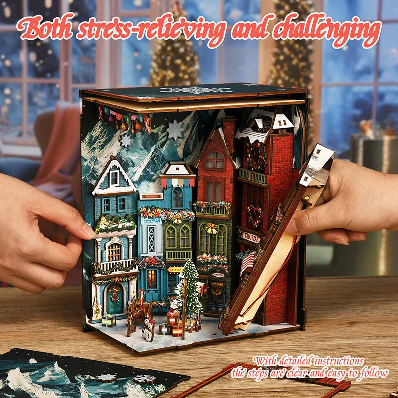 Product | Christmas Street Corner Book Nook Diy Kit