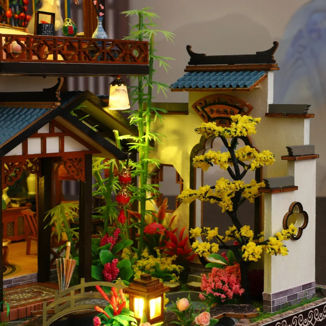 Product | Diy Elegant Orchid Pavilion Miniature Kit