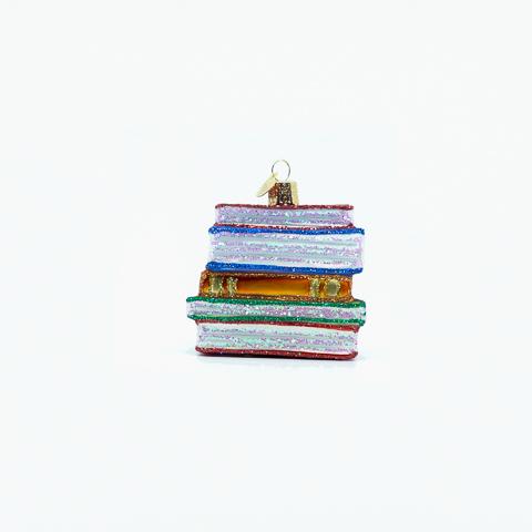 Adorno de pila de libros