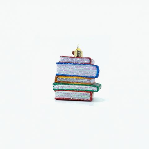 Adorno de pila de libros