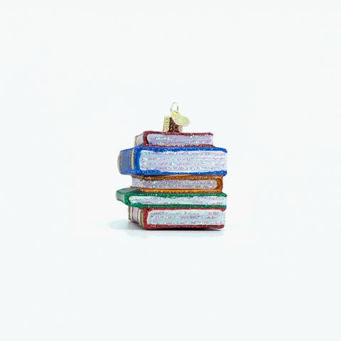 Adorno de pila de libros