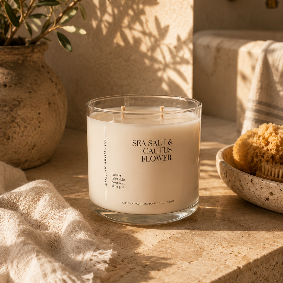 Candle | Sea Salt & Cactus Flower Candle