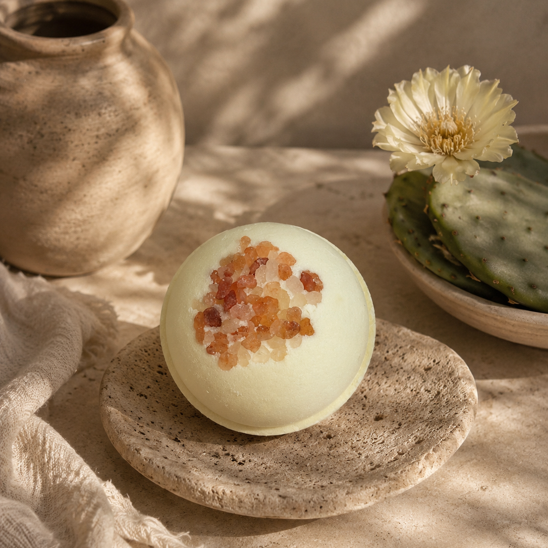 Sea Salt Cactus Flower Hemp Infused Bath Bomb