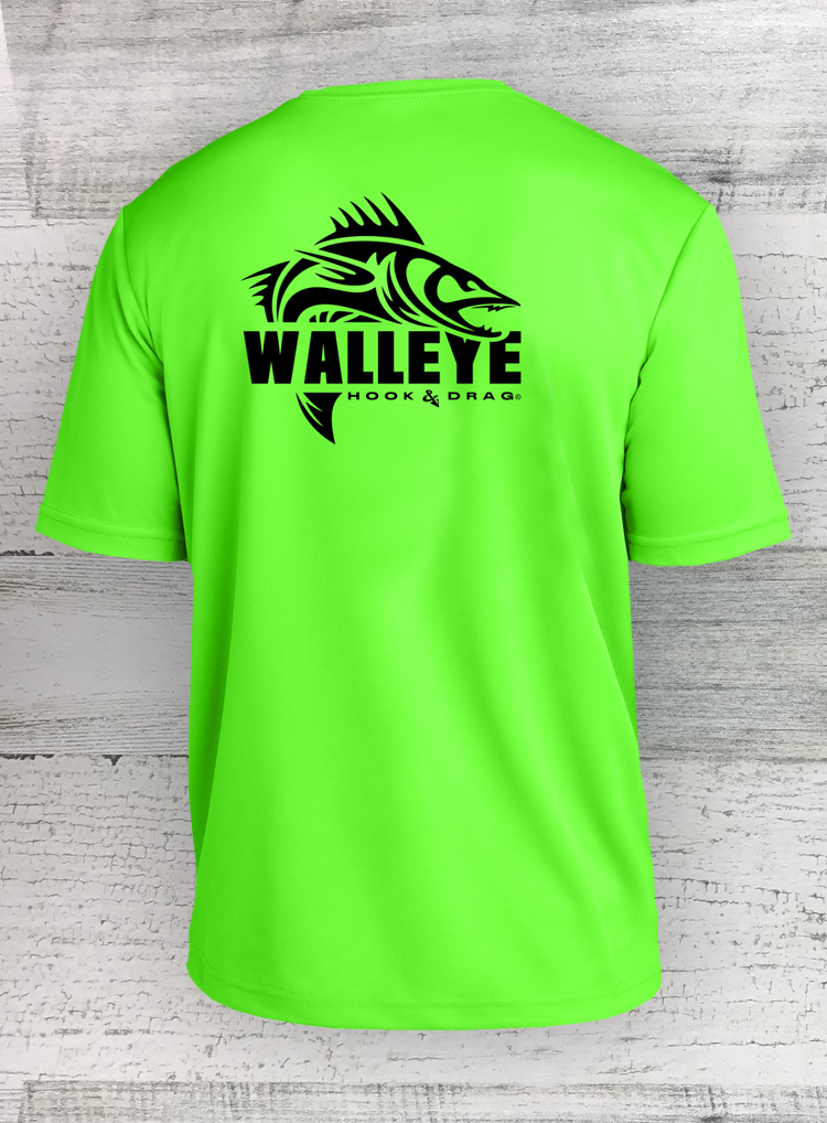 Pez HD Moderno Retro - Camiseta de Malla de Manga Corta Racer - Bagre Lucioperca Tipo de pez y Lubina