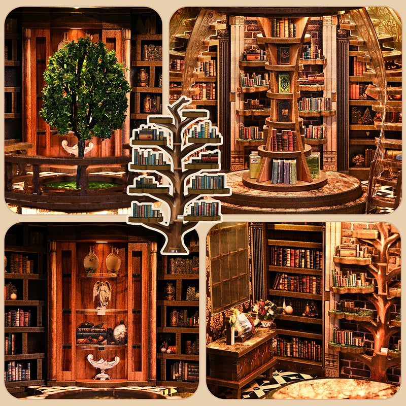 Product | 3d Book Niche "wisdom Ring" Diy Miniature House