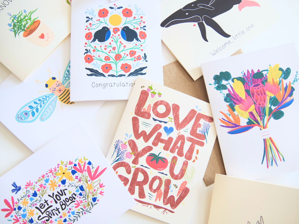 Tarjetas de felicitación para el Día de la Madre + sobres a juego - Surtidas (Ocasiones / Palabras de Amor)