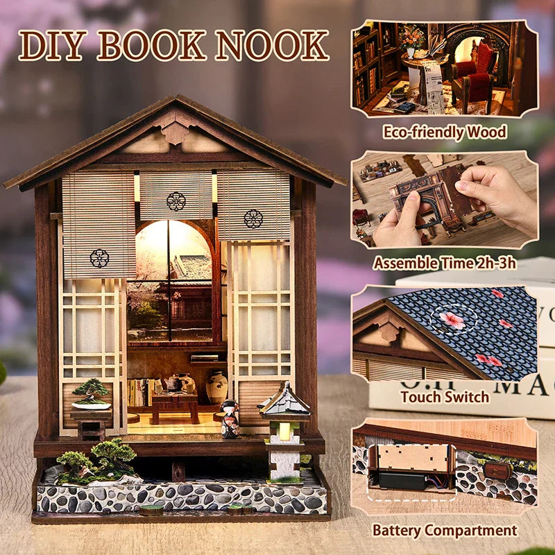 Product | Moss Lamp & Garden Diy Wooden Bookend 3d