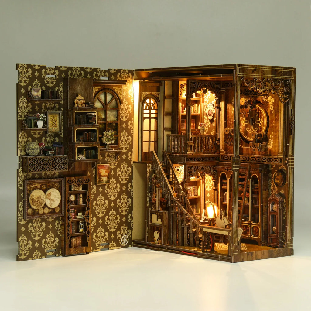 Product | Vintage Book Collection Room Wooden Book Nook Diy