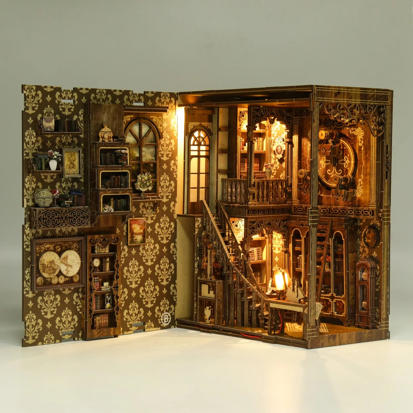 Product | Vintage Book Collection Room Wooden Book Nook Diy