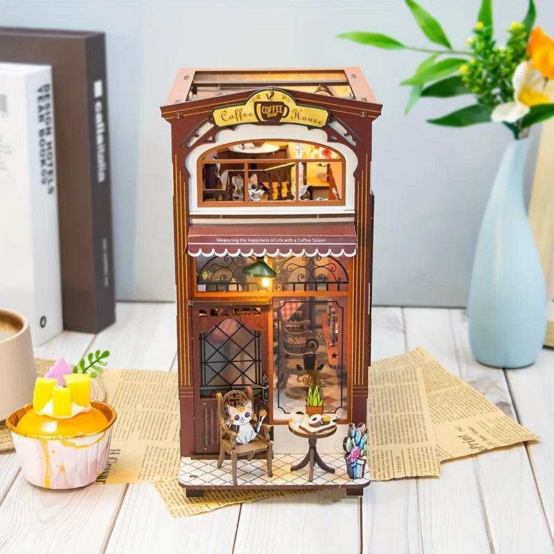 Bookshelf Decor | 1pc,diy Book Nook Kit,assembly Model Kit,bookshelf Decor,home Decor