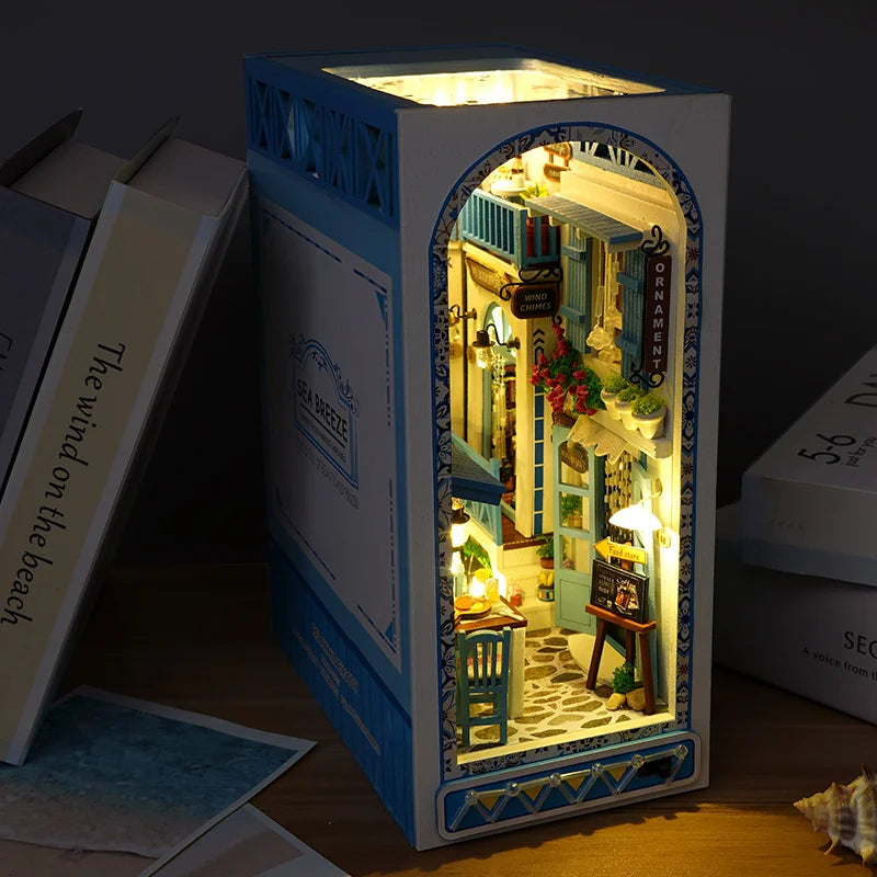 Bookshelf Decor | 1pc,diy Book Nook Kit,assembly Model Kit,bookshelf Decor,home Decor