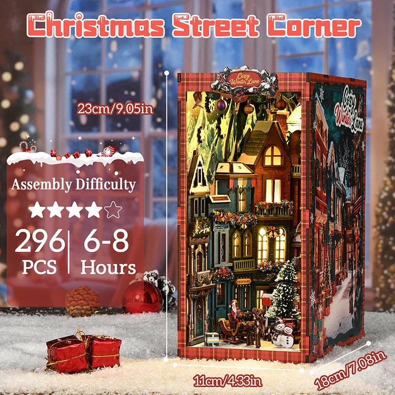 Product | Christmas Street Corner Book Nook Diy Kit