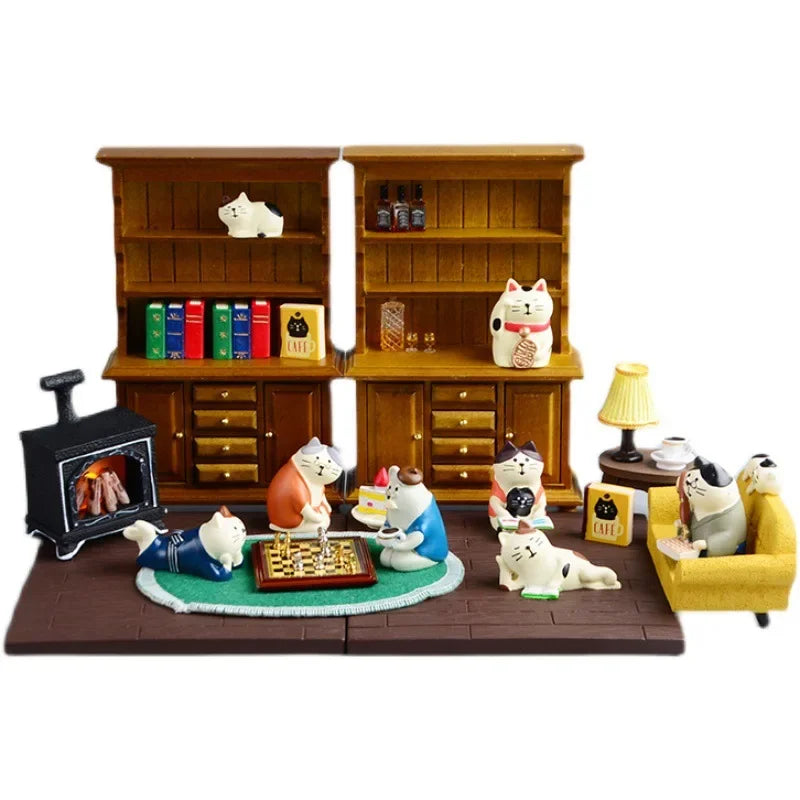 Minitures | Zakka Miniatures Study Bookcase Home Decor Cute Cartoon