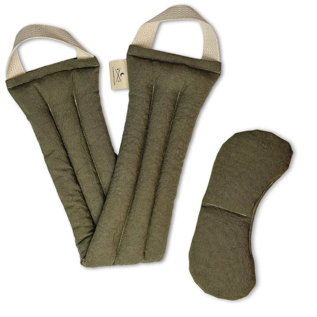 Eye Mask Neck Wrap Bundle Olive