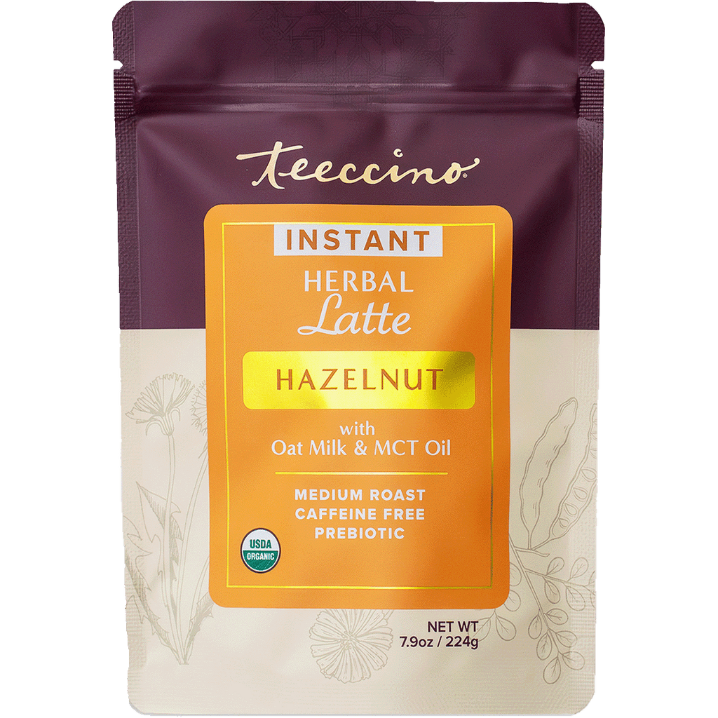 Café con leche herbal instantáneo de avellana