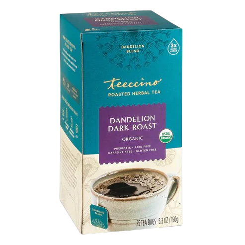 Té de hierbas de diente de león tostado oscuro