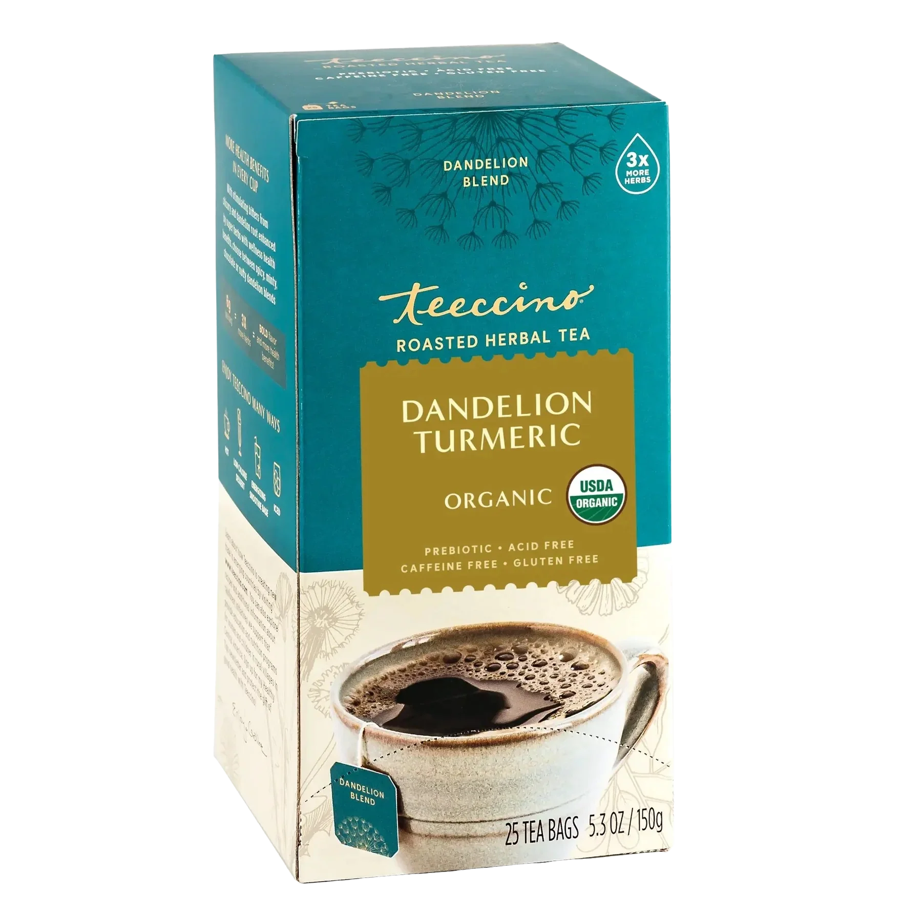 Té Herbal Asado de Diente de León y Cúrcuma