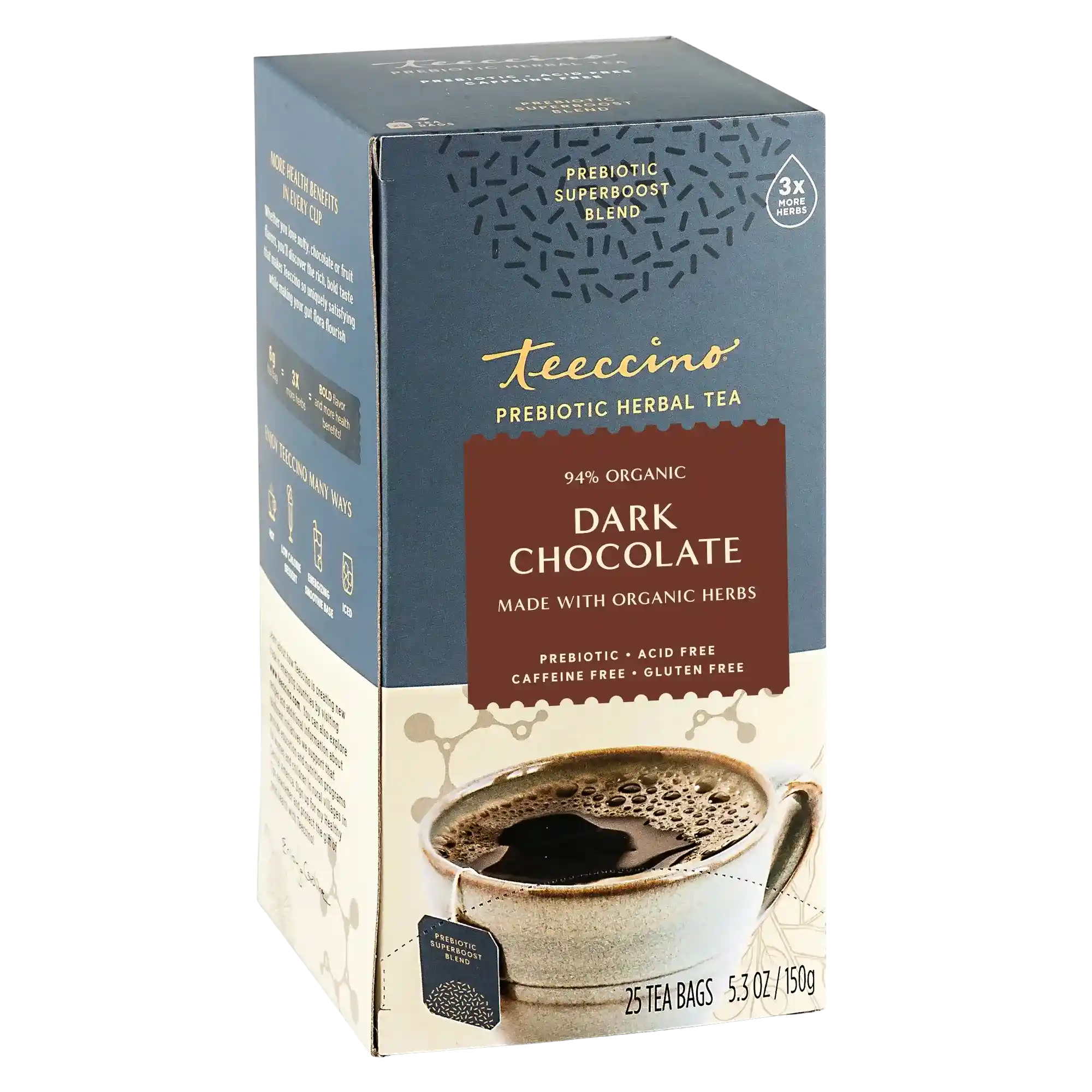 Té de Hierbas Prebiótico SuperBoost de Chocolate Negro