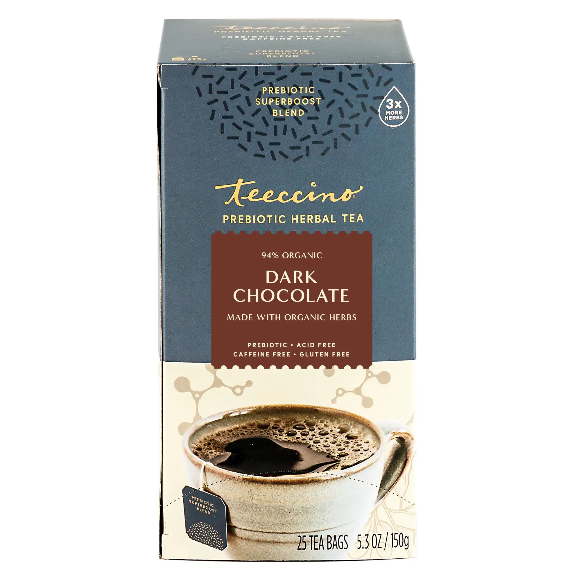 Té de Hierbas Prebiótico SuperBoost de Chocolate Negro