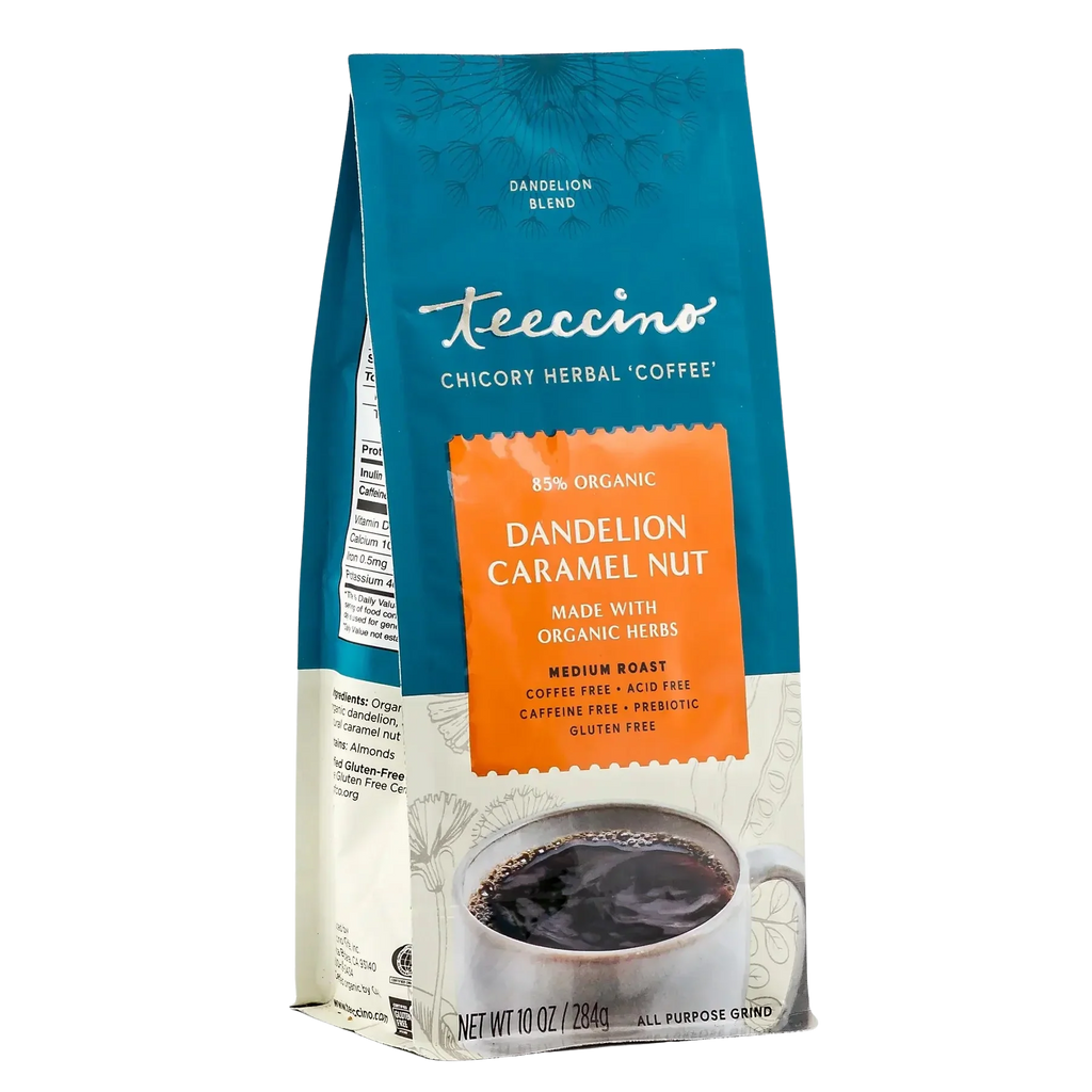 Herbal Coffee | Teeccino | Dandelion Caramel Nut Chicory Herbal Coffee