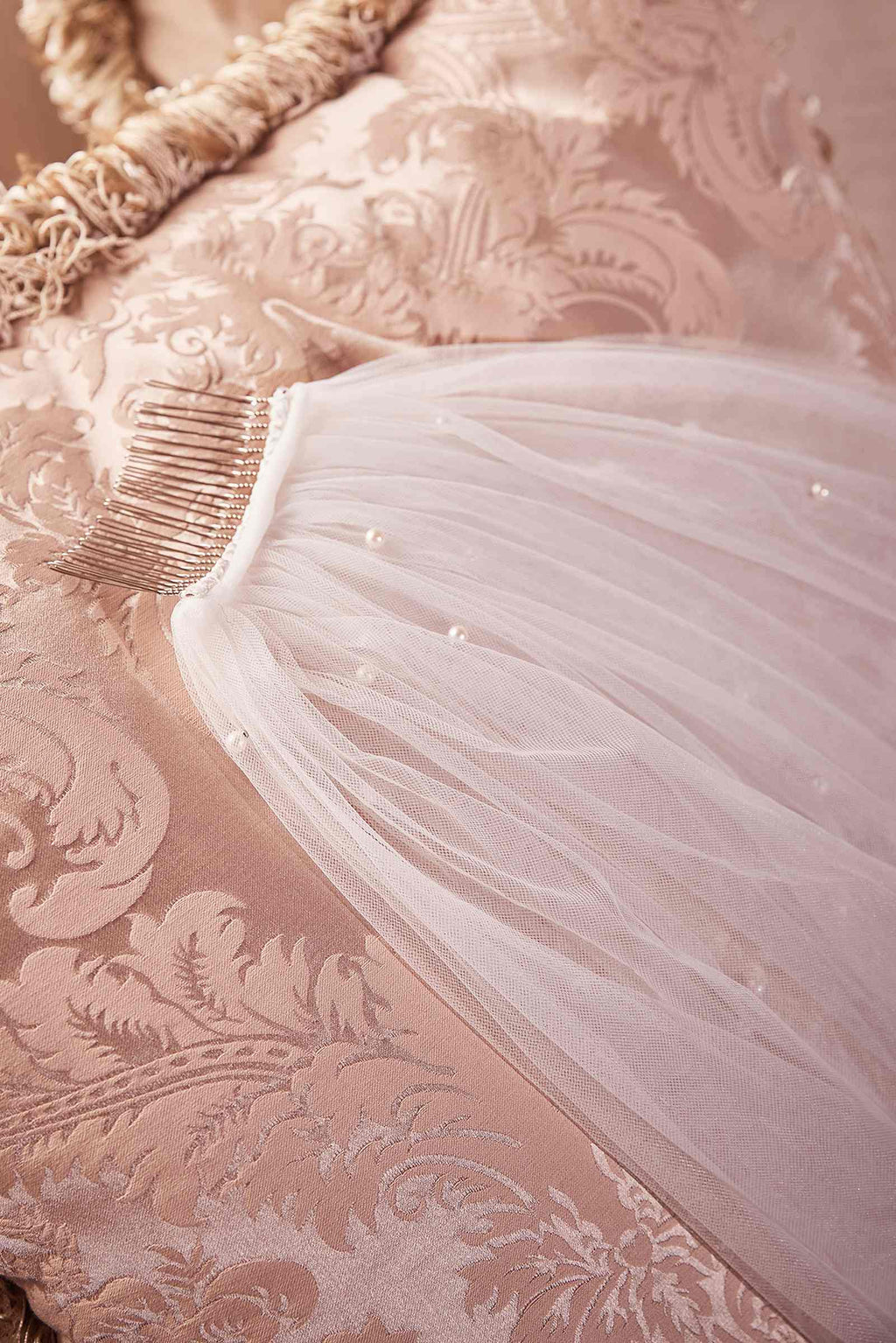Wedding Dress | Pearl Drops Royal Veil