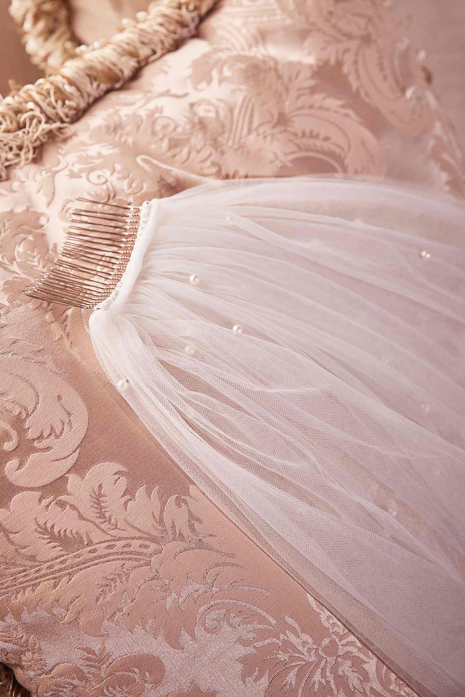 Wedding Dress | Pearl Drops Royal Veil