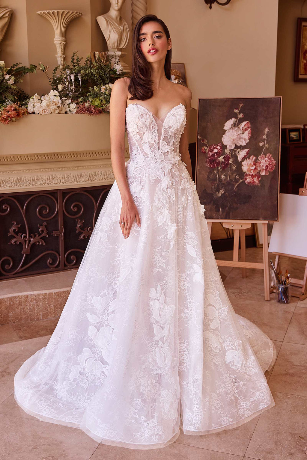 Andrea & Leo WL034 Wedding Dress Lace A-Line Ball Gown is a bridal ball gown for wedding, formal events. It features lace styling and a polished formalwear look suited for Honey Badger Books shoppers selecting special-occasion apparel.
