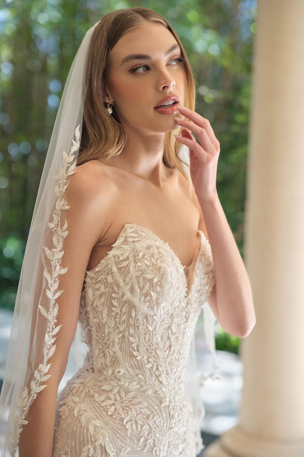 Bridal Party Dress | Andrea & Leo Wl060 Mermaid Bridal Gown Veil
