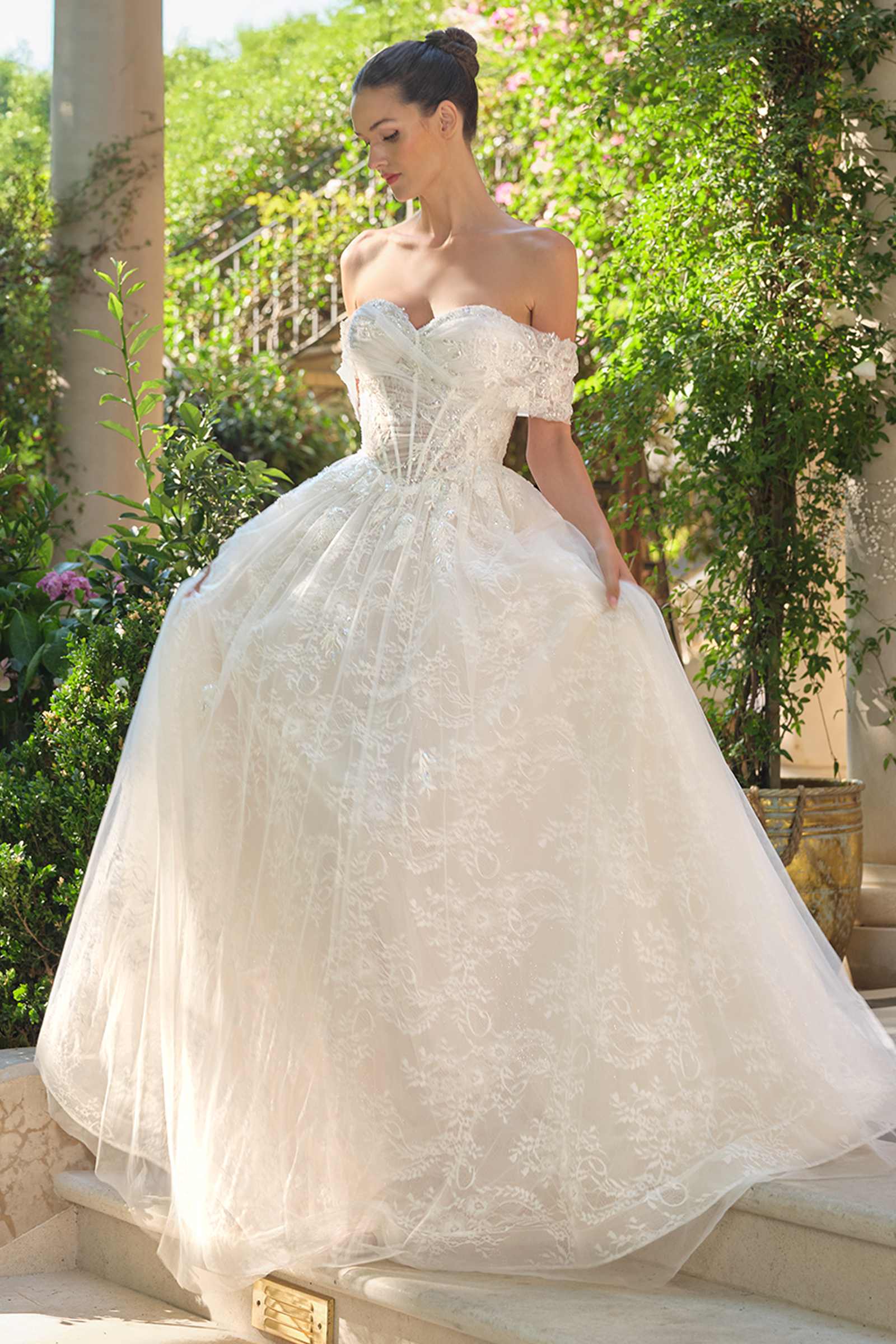 Wedding Dress | Andrea & Leo Wl090 Embroidered Lace Tulle Off