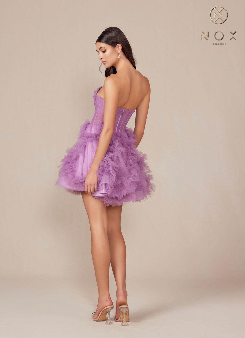 Dress | Nox Anabel Y859 Dress Strapless Sweetheart