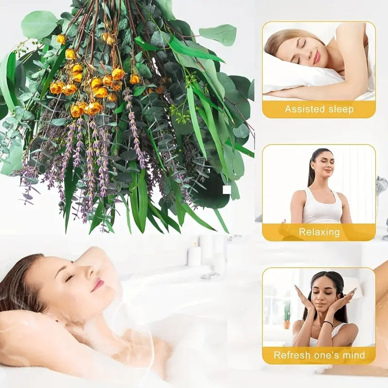 Planta decorativa de eucalipto natural de lavanda para ducha