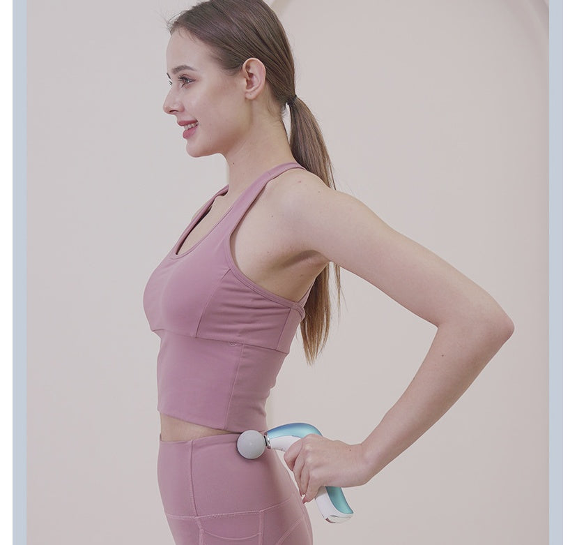 電動マッサージガン 筋肉ピストル ボディ 肩 首 マッサージャー ミニLCD筋膜ガン ディープティッシュ ポータブル フェイスフィットネスガン セラピー