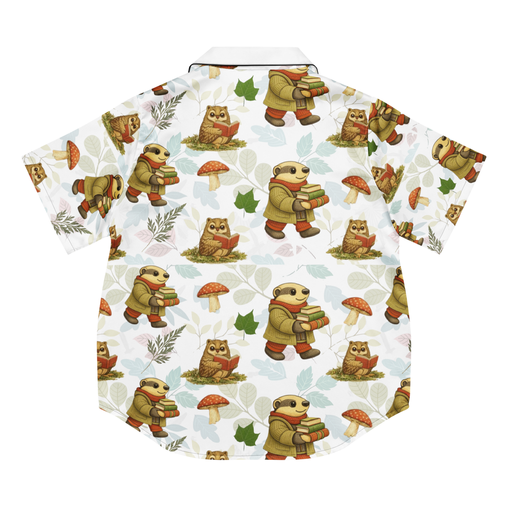 Pajama top (white) Short Sleeve