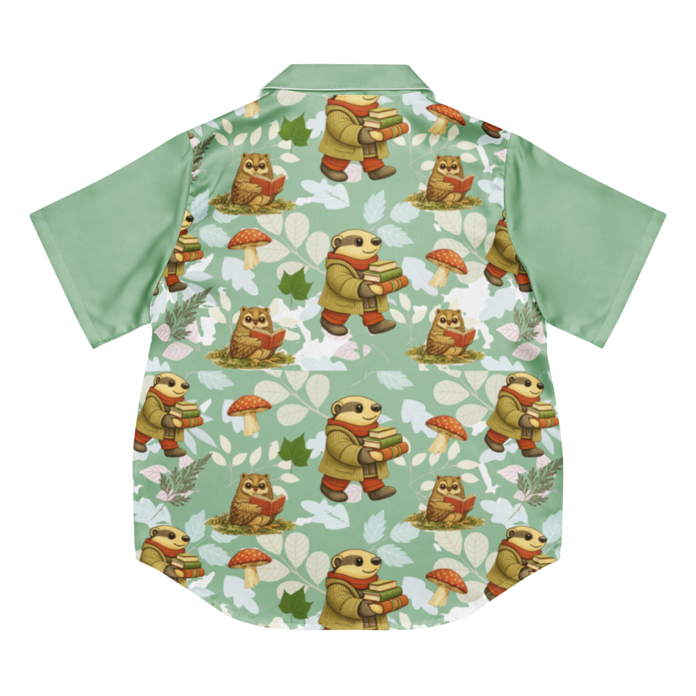 Pajama top (green) Short Sleeve