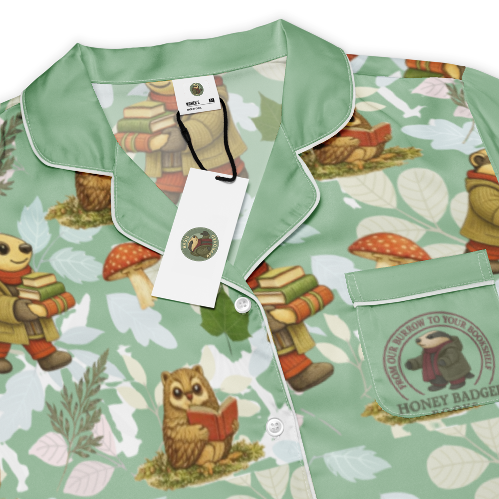Pajama top (green) Short Sleeve