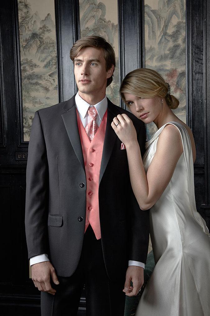 Men's Suit | "aspen" Black Suit Jacket Notch (separates)