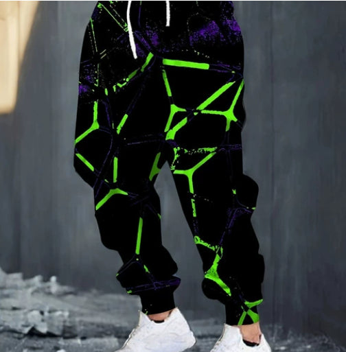 Digital Print Streetwear Hiphop Mens Casual Sweatpants