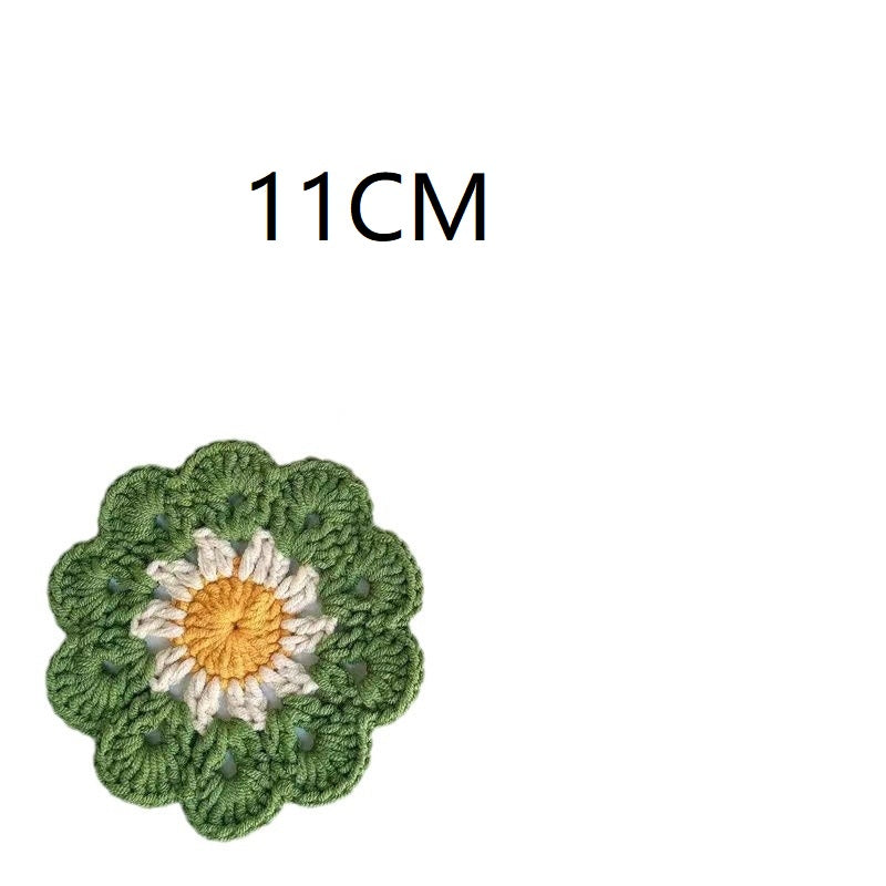 Posavasos de ganchillo con forma de flor